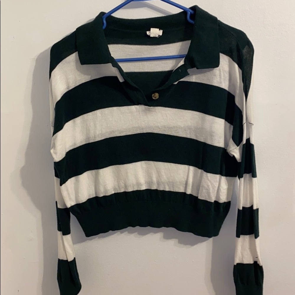 Garage Collard stripped top